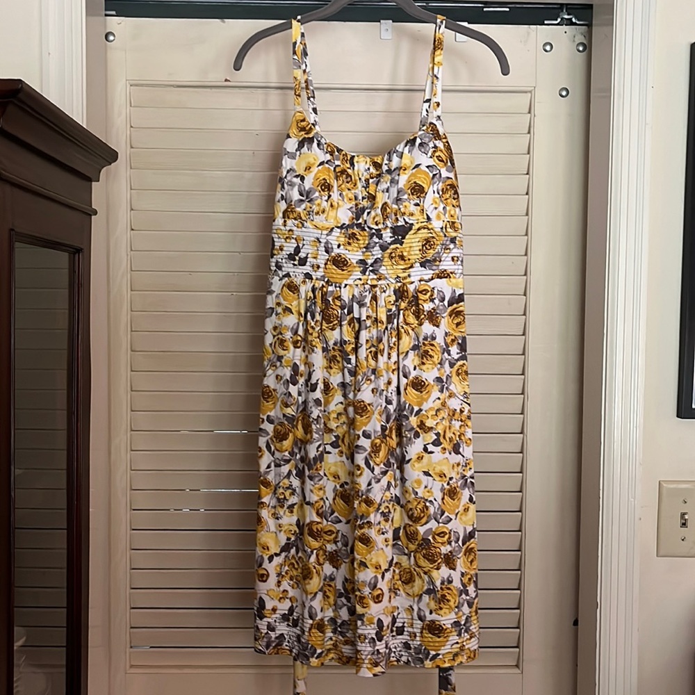 Dress Barn yellow floral dress